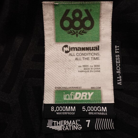 686 Mannual Iconic Jacket skiing snowboarding men's extra small neon - Picture 11 of 16